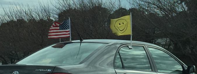 Flags and smiles