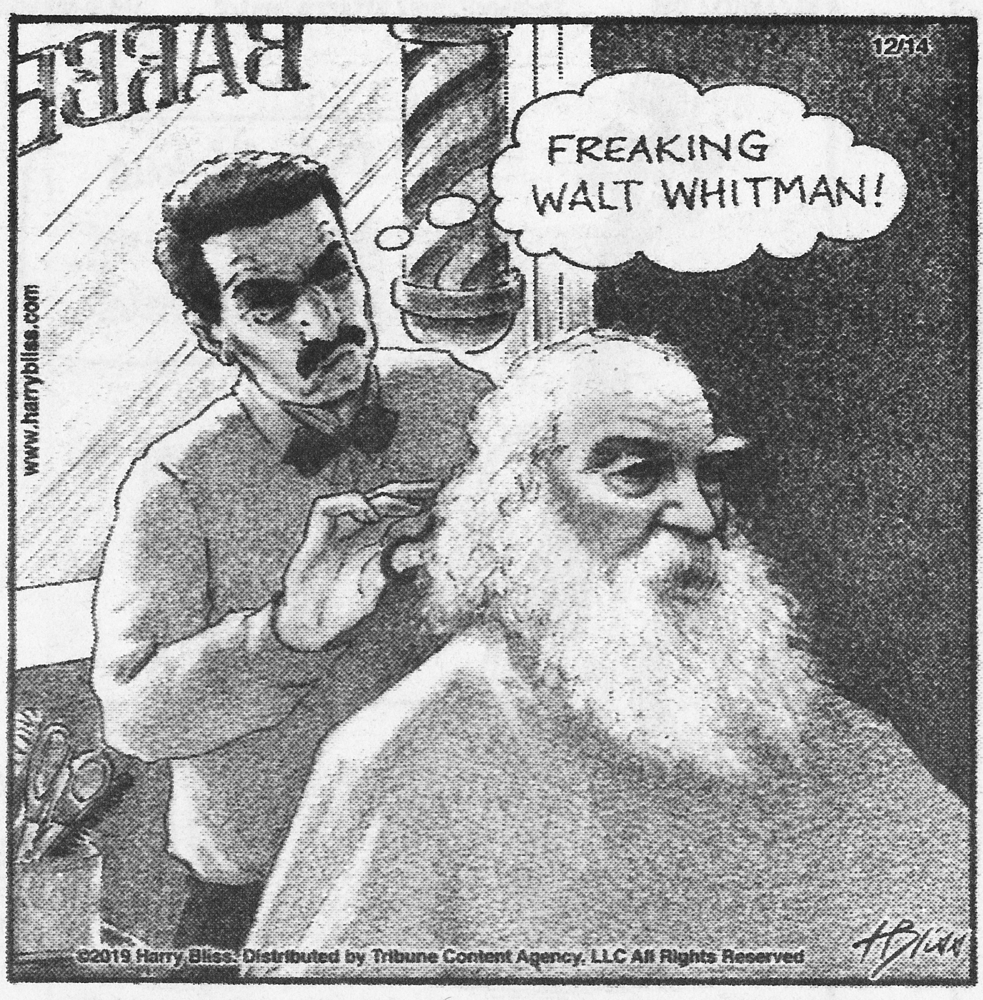 Walt Whitman Cartoon