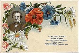 Edgar Allan Poe on 19th Century Advertising Card